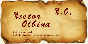 Nestor Olbina vizit kartica